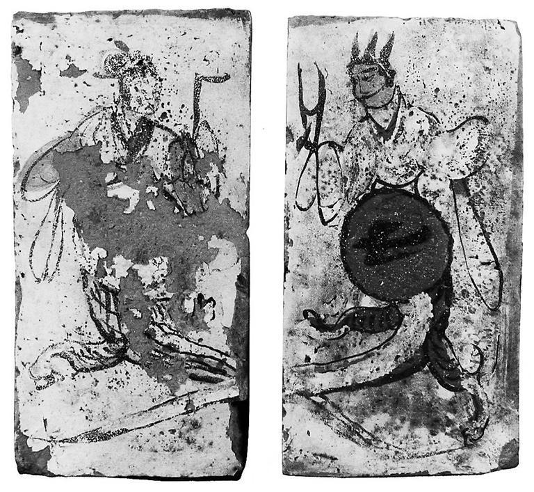 高臺(tái)縣博物館藏魏晉墓出土的女媧、伏羲畫像磚