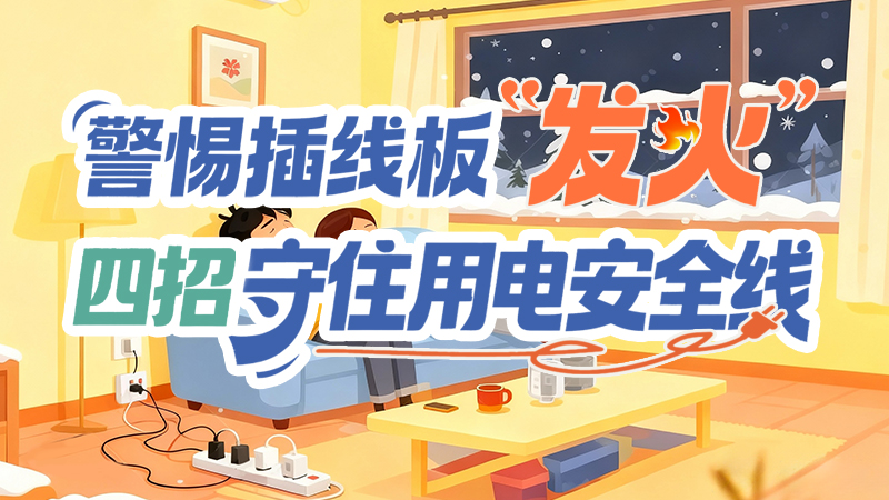 長(zhǎng)圖|警惕插線(xiàn)板“發(fā)火”!四招守住用電安全線(xiàn)